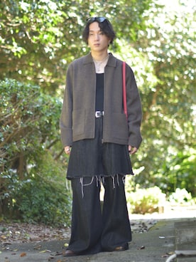 「アイテム（ジャケット/アウター）」を使った、熊谷一平さん（メンズ・165cm・20代）の秋コーディネート