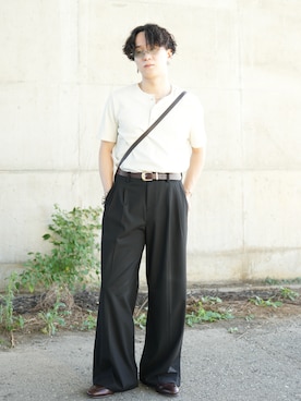 熊谷一平さん(メンズ・165cm)の秋コーディネート