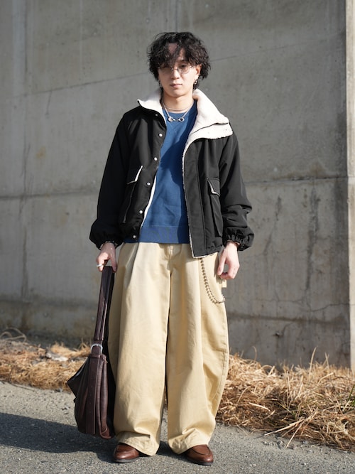 2way slit half moon bag / 2wayスリットハーフムーンバッグ