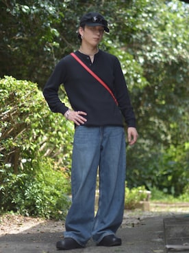 熊谷一平さん（骨格ナチュラル・メンズ・165cm）の秋コーディネート