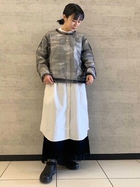 「MANUAL ALPHABET（マニュアル アルファベット）のアイテム」を使った、カノンさん（レディース・153cm）の秋コーディネート