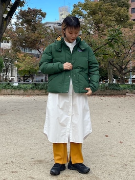「MANUAL ALPHABET（マニュアル アルファベット）のアイテム」を使った、カノンさん（レディース・153cm）の秋コーディネート