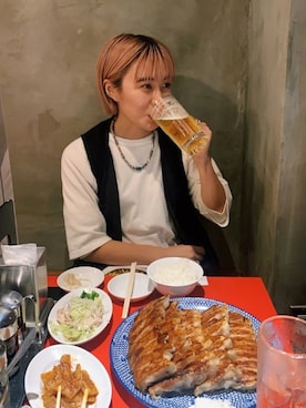 「MOUNTAIN SMITH（マウンテンスミス）のアイテム」を使った、カノンさん（レディース・153cm）の秋コーディネート