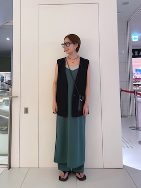 クスミアキさん（レディース・162cm）の夏コーディネート