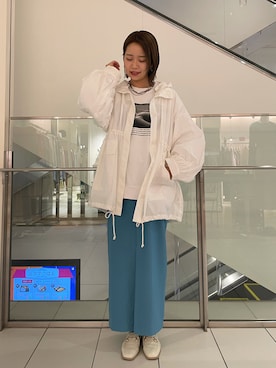 「mystic（ミスティック）のアイテム（ブルゾン）」を使った、クスミアキさん（レディース・162cm）の冬コーディネート