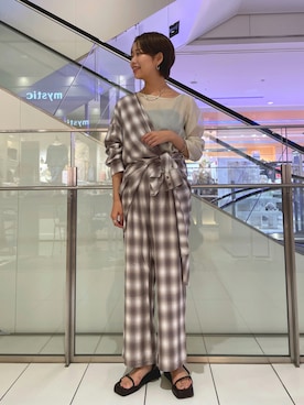 クスミアキさん(レディース・162cm)の夏コーディネート