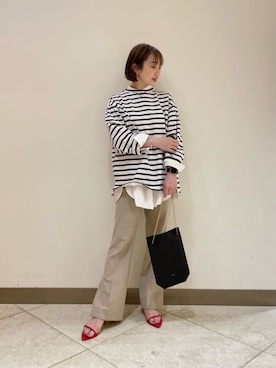 山田 オデット エ オディール スタッフさん(レディース・160cm)の春コーディネート
