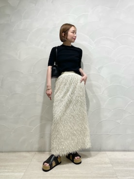 「ODETTE E ODILE（オデットエオディール）のアイテム」を使った、山田　オデット エ オディール スタッフさん（レディース・160cm）の春コーディネート