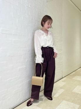 山田　オデット エ オディール スタッフさんの「ミックスライン サンダル45↑」を使ったコーディネート