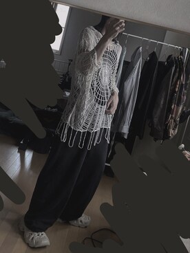 「BALENCIAGA」｜「アイテム（スウェットパンツ）」を使った、麻葉さん（メンズ・173cm）の夏コーディネート