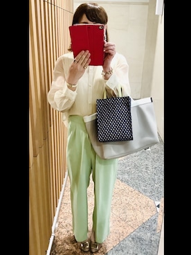 「シースルー」｜「アイテム（腕時計）」を使った、sayanoさん（レディース・163cm）の春コーディネート