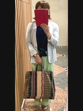 「TORY BURCH（トリーバーチ）のアイテム（腕時計）」を使った、sayanoさん（レディース・163cm）の夏コーディネート