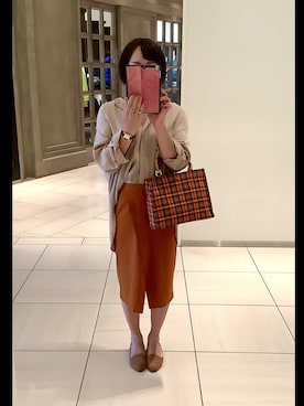 「TORY BURCH（トリーバーチ）のアイテム（腕時計）」を使った、sayanoさん（レディース・163cm）の秋コーディネート