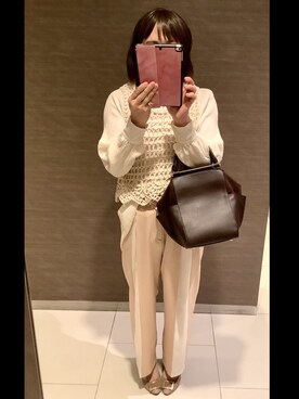 「Soierie（ソワリー）のアイテム（ネックレス）」を使った、sayanoさん（レディース・163cm）の春コーディネート