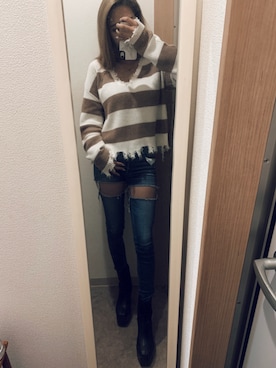 未彩さん（レディース・156cm）の秋コーディネート