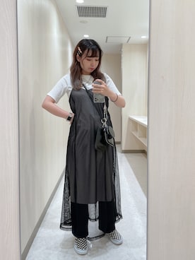 「PAGEBOY」｜「アイテム（スリッポン）」を使った、おかゆさん（レディース・161cm）の秋コーディネート