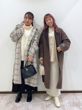 おかゆさん（レディース・161cm）の冬コーディネート