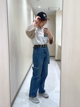 「PAGEBOY」｜「アイテム（スリッポン）」を使った、おかゆさん（レディース・161cm）の秋コーディネート