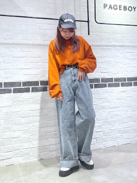 「ショーパン」｜おかゆさん（レディース・161cm）の冬コーディネート