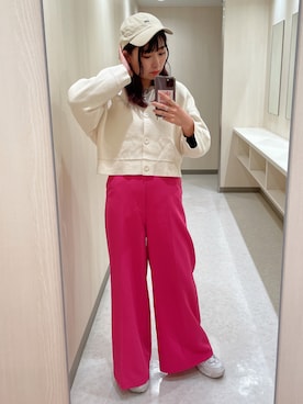 「PBLIM（ページボーイリム）のアイテム（アクセサリー）」を使った、おかゆさん（レディース・161cm）の春コーディネート