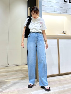 「ゼロかるシリーズ_LEPSIM」｜おかゆさん（レディース・161cm）の夏コーディネート