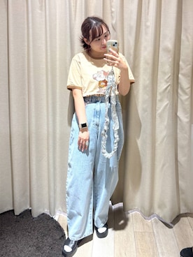「ゼロかるシリーズ_LEPSIM」｜おかゆさん（レディース・161cm）の夏コーディネート