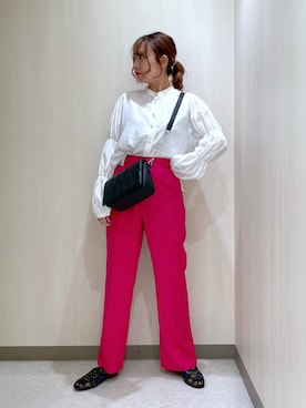 「PAGEBOY」｜「アイテム（スリッポン）」を使った、おかゆさん（レディース・161cm）の秋コーディネート