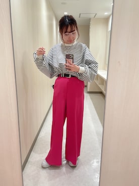 「PBLIM（ページボーイリム）のアイテム（アクセサリー）」を使った、おかゆさん（レディース・161cm）の春コーディネート