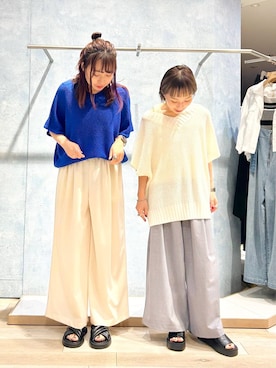 「ゼロかるシリーズ_LEPSIM」｜おかゆさん（レディース・161cm）の夏コーディネート