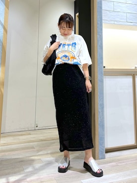 「ゼロかるシリーズ_LEPSIM」｜おかゆさん（レディース・161cm）の夏コーディネート