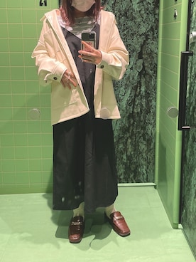 「秋トレンド2021」｜「アイテム（ブルゾン）」を使った、おかゆさん（レディース・161cm）の秋コーディネート