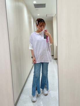 「しまむら（シマムラ）のアイテム」を使った、おかゆさん（レディース・161cm）の秋コーディネート