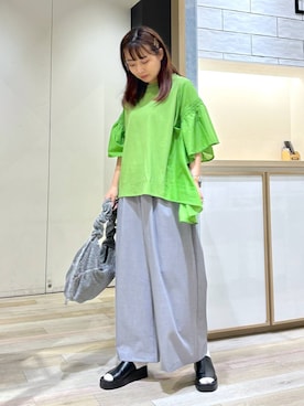 「ゼロかるシリーズ_LEPSIM」｜おかゆさん（レディース・161cm）の夏コーディネート
