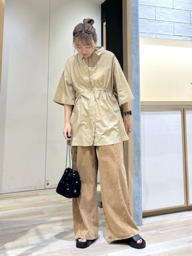 「ゼロかるシリーズ_LEPSIM」｜おかゆさん（レディース・161cm）の秋コーディネート