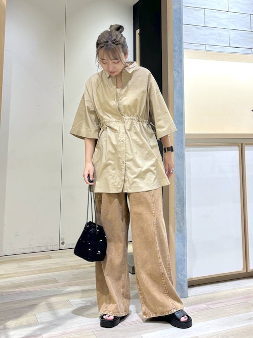 【★安心の定価販売★】 セール】【産前・産後対応】マタニティ／BIG5分袖シャツ 117230 食器