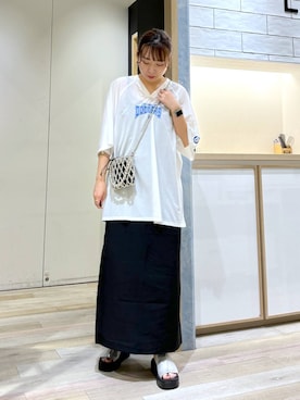 「ゼロかるシリーズ_LEPSIM」｜おかゆさん（レディース・161cm）の夏コーディネート