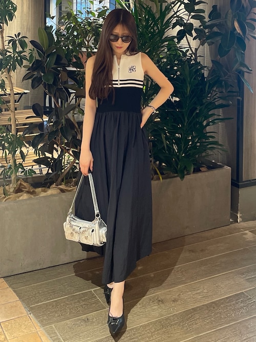 ソワール　ドルチェ　黒　ロング丈　ノースリーブワンピース　13号 13号商品一覧ページ【結婚式の母親・父親・親族向けの装い／お