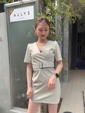 「ミニワンピ」｜nanaさん（レディース・160cm）の夏コーディネート