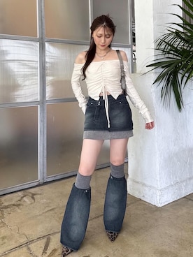 「SPIRALGIRL（スパイラルガール）のアイテム（トップス）」を使った、nanaさん（レディース・161cm）の秋コーディネート