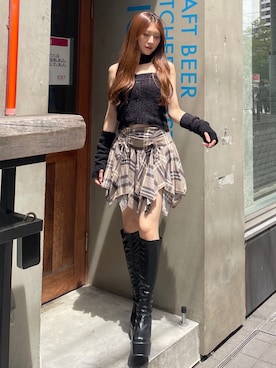 「チョーカー」｜nanaさん（レディース・161cm）の夏コーディネート