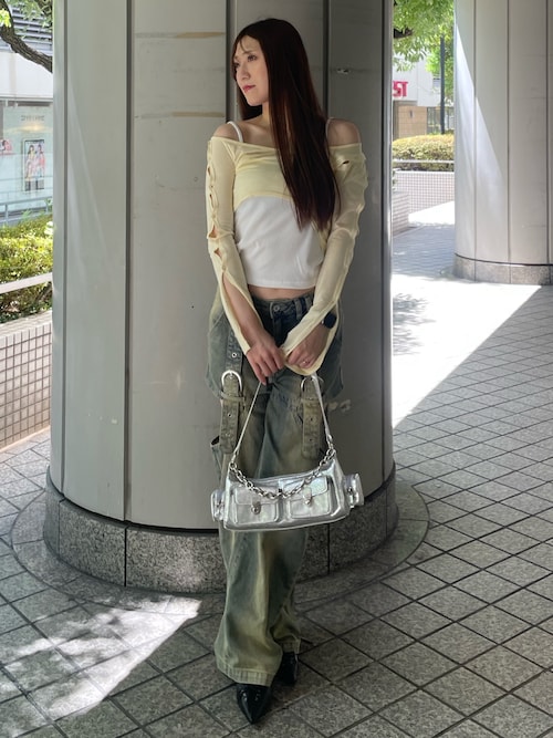 セール】ワンショルレイヤードトップス（Tシャツ/カットソー