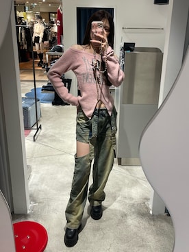 「SPIRALGIRL（スパイラルガール）のアイテム（トップス）」を使った、nanaさん（レディース・161cm）の秋コーディネート