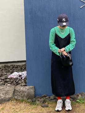 「ボーター」｜87gyozaさん（レディース・163cm）の夏コーディネート