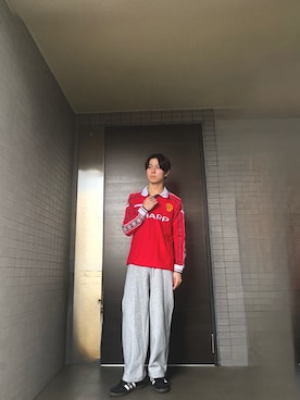 「UNIQLO（ユニクロ）のアイテム（スウェットパンツ）」を使った、しさん（メンズ・164cm・10代）の秋コーディネート