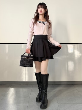 愛琉さん（レディース・158cm）の冬コーディネート