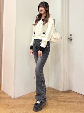 愛琉さん（レディース・158cm）の冬コーディネート