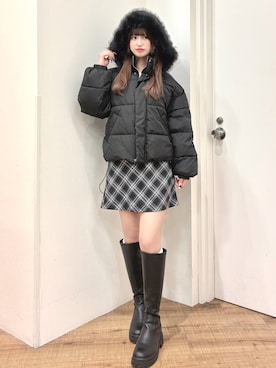 「大人ガーリー」｜愛琉さん（レディース・158cm）の冬コーディネート