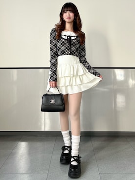 愛琉さん（レディース・158cm）の冬コーディネート