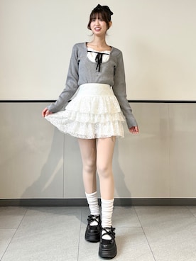 愛琉さん（レディース・158cm）の冬コーディネート