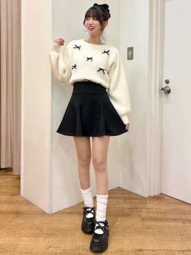 「INGNI（イング）のアイテム」を使った、愛琉さん（レディース・158cm）の冬コーディネート